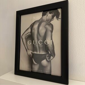 Gucci Framed Vintage Ad
